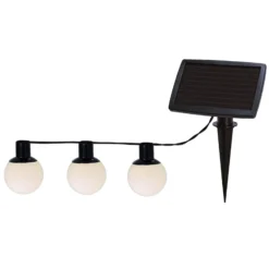 LED-Solarlichterkette Combo, 6-flammig, IP44, Kunststoff
