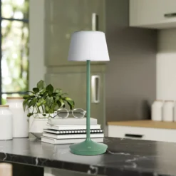 LED-Solar-Tischleuchte Emmi CCT aufladbar, grün