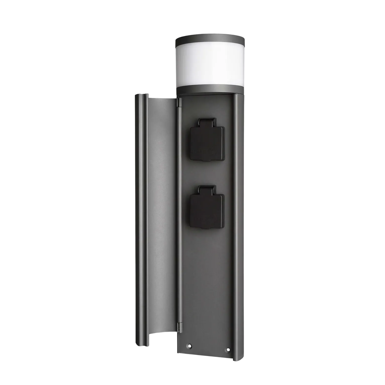 LED-Steckdosensäule mit zwei Steckdosen, IP44