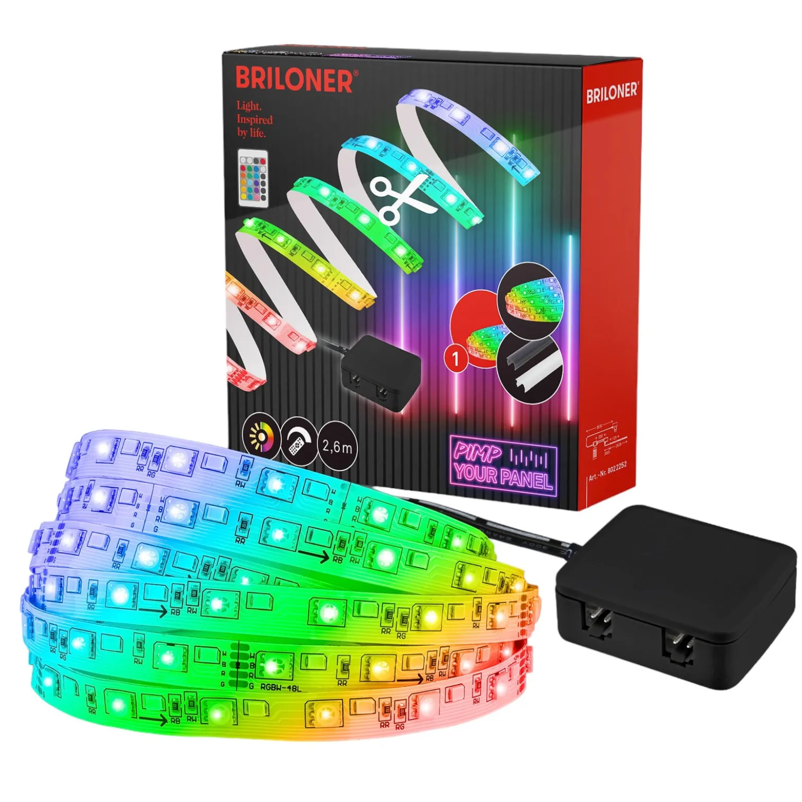 LED-Stripe Pimp your panel, Starterset, RGBW, Länge 2,6 m