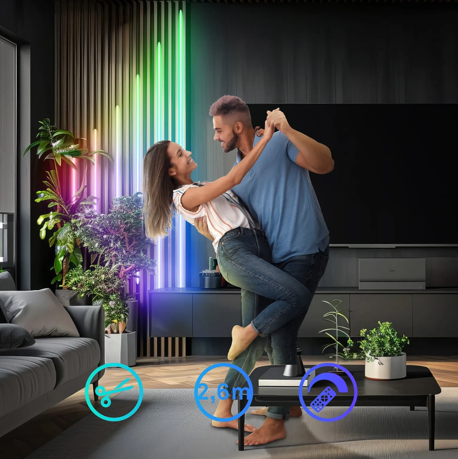 LED-Stripe Pimp your panel, Starterset, RGBW, Länge 2,6 m