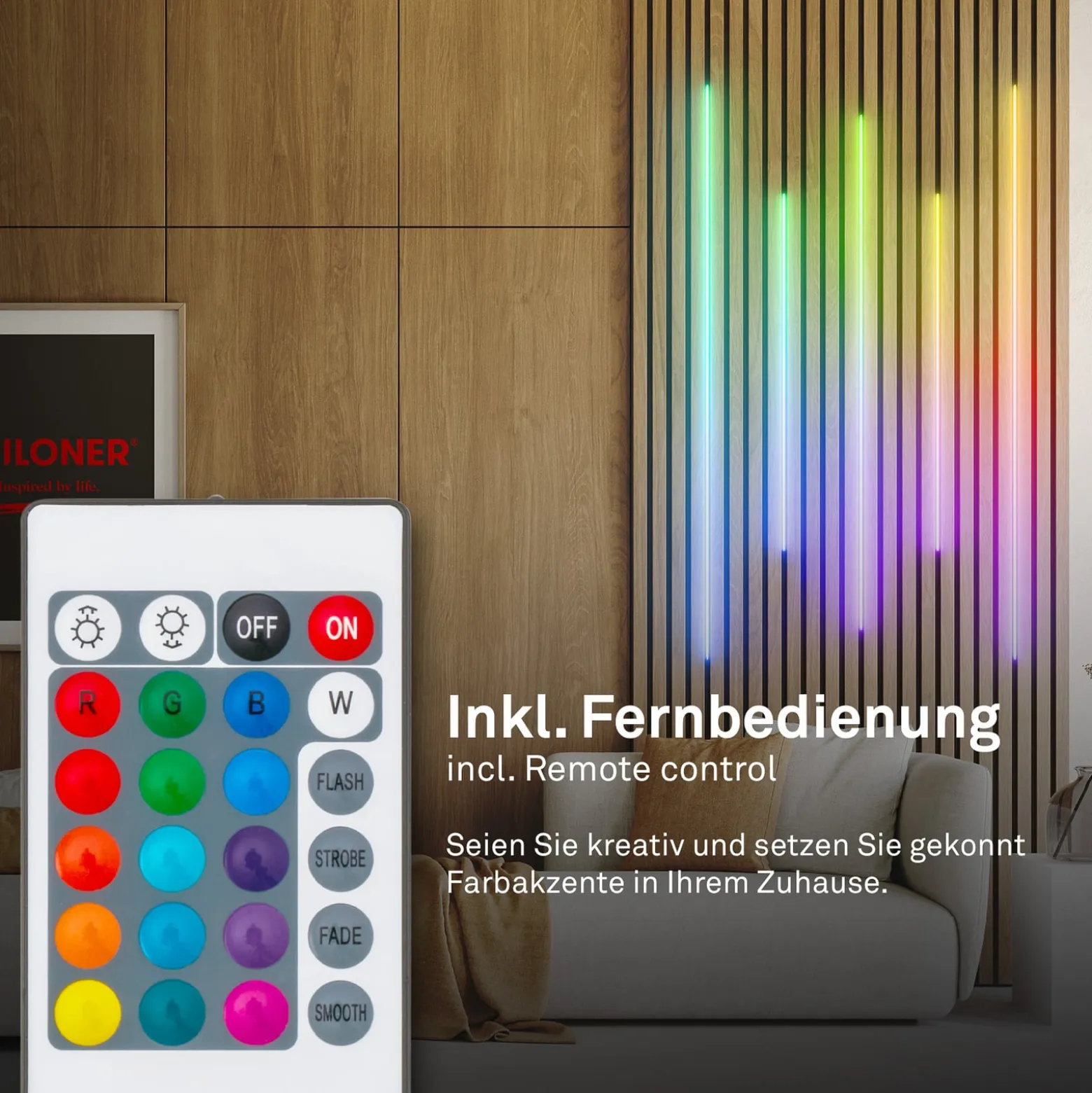 LED-Stripe Pimp your panel, Starterset, RGBW, Länge 2,6 m