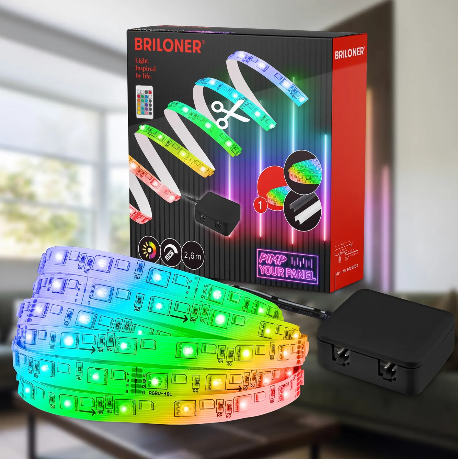 LED-Stripe Pimp your panel, Starterset, RGBW, Länge 2,6 m