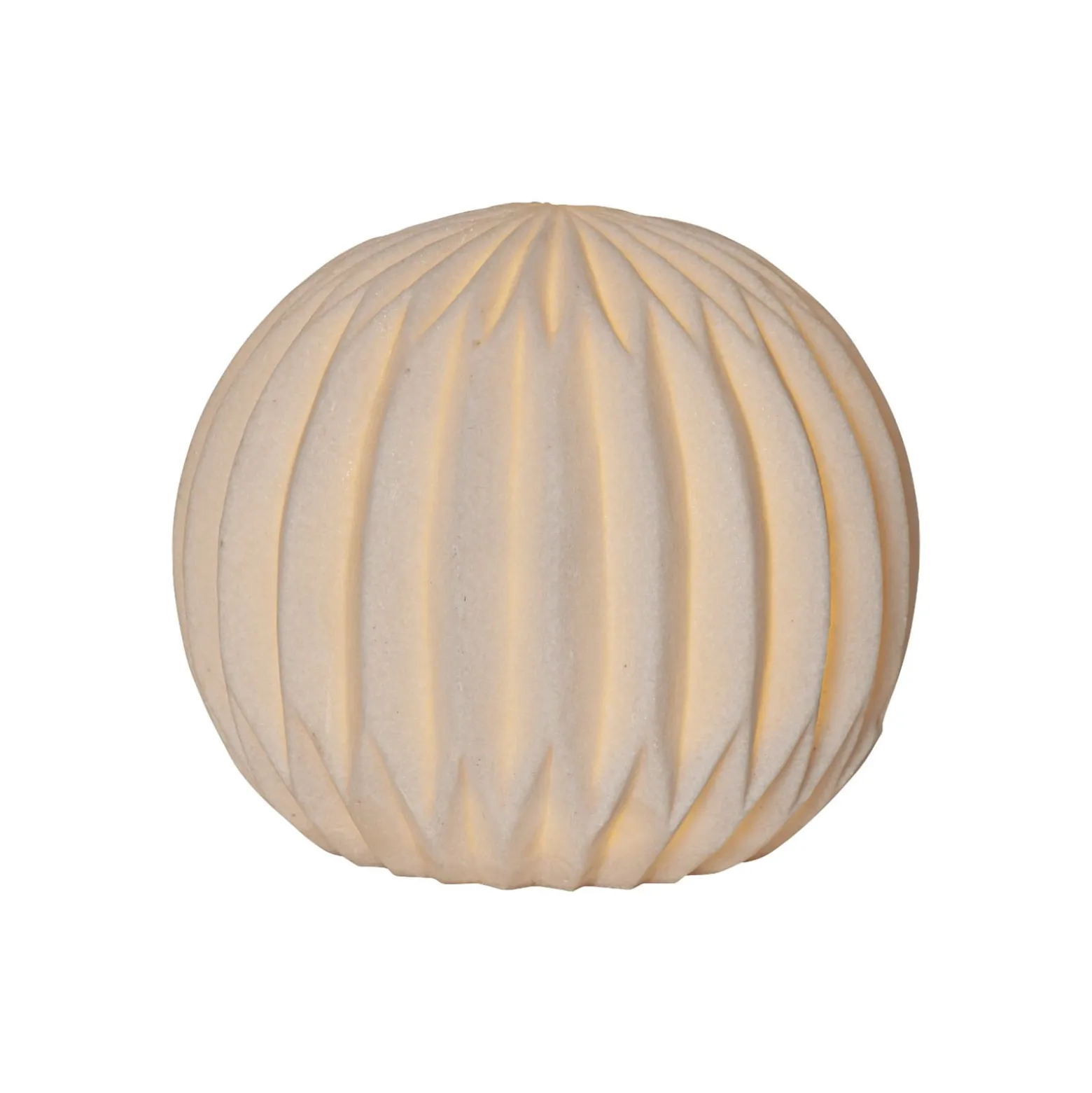 LED-Terrassenlampe Sandy, Ø 25,5 cm weiß Kunststoff Batterie