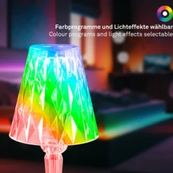 LED-Tischlampe 7464010 RGB mit Fernbedienung