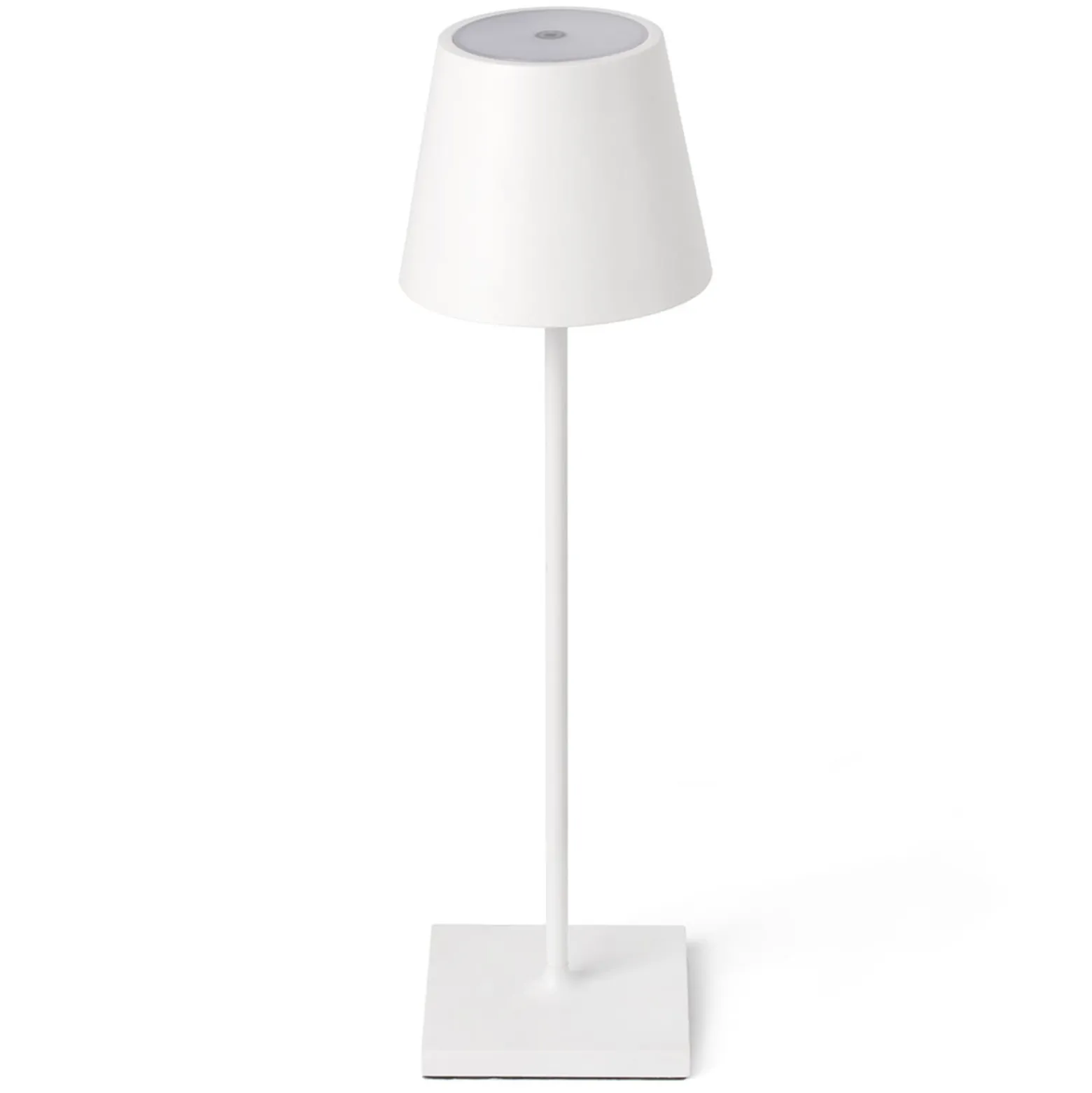 LED-Tischlampe Toc mit USB-Charger, IP54, weiß