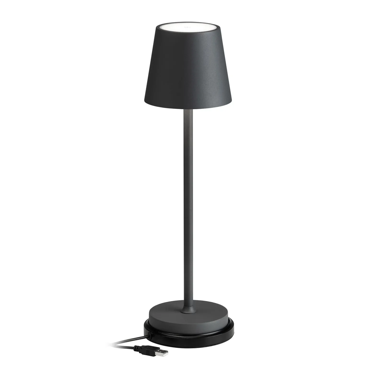 LED-Tischleuchte 5099, Akku IP54 dimmbar graphit