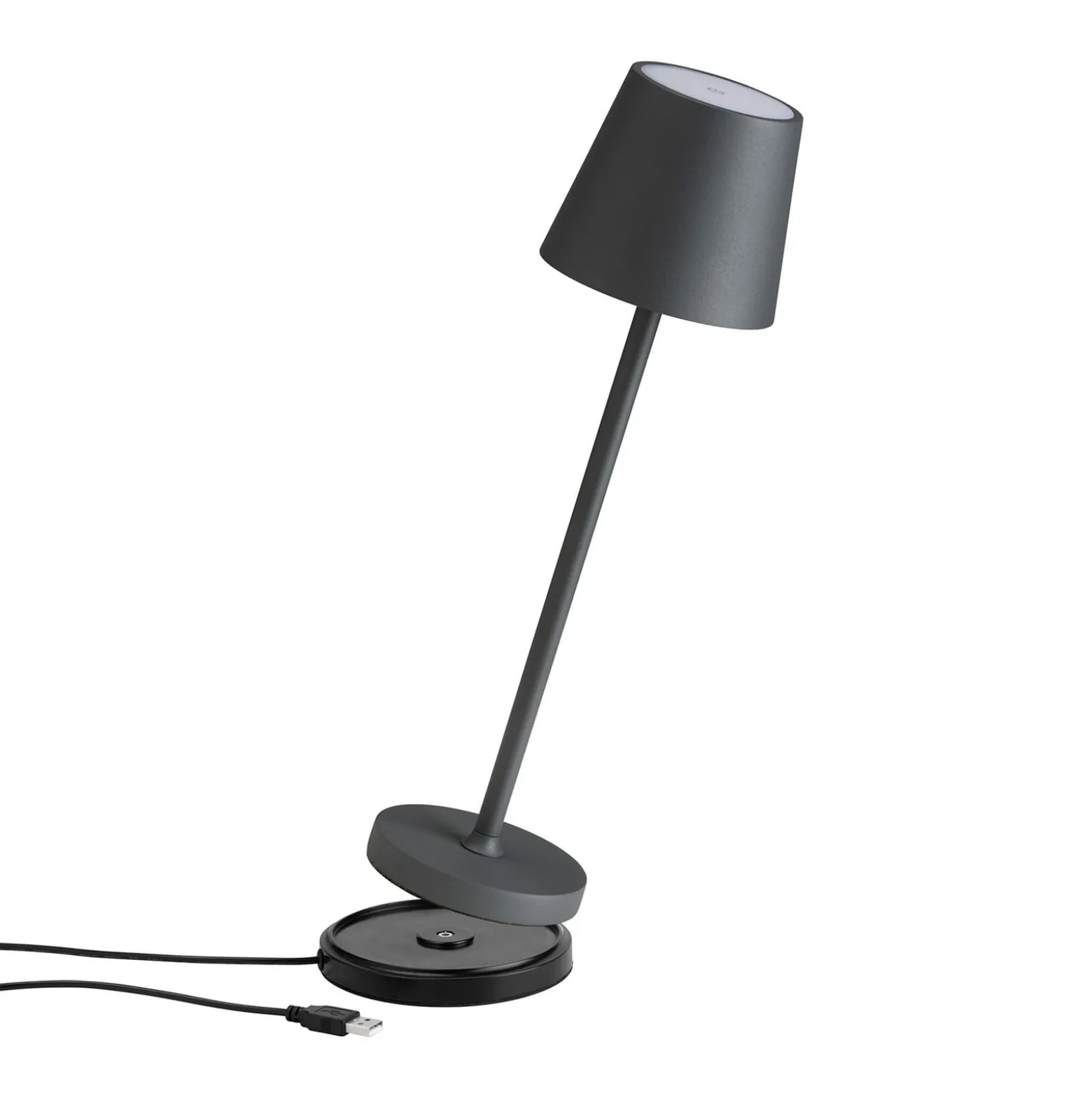 LED-Tischleuchte 5099, Akku IP54 dimmbar graphit