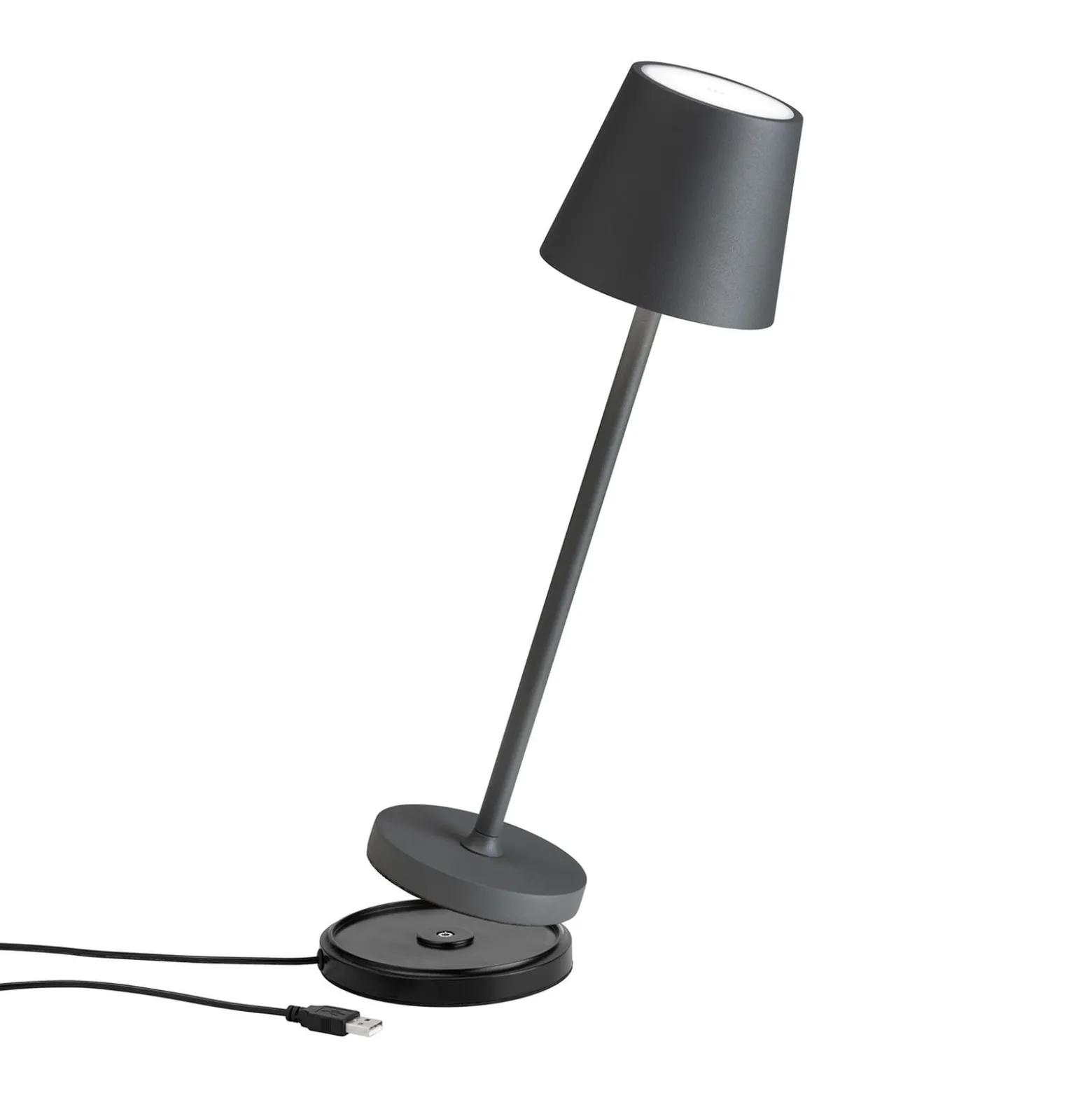 LED-Tischleuchte 5099, Akku IP54 dimmbar graphit