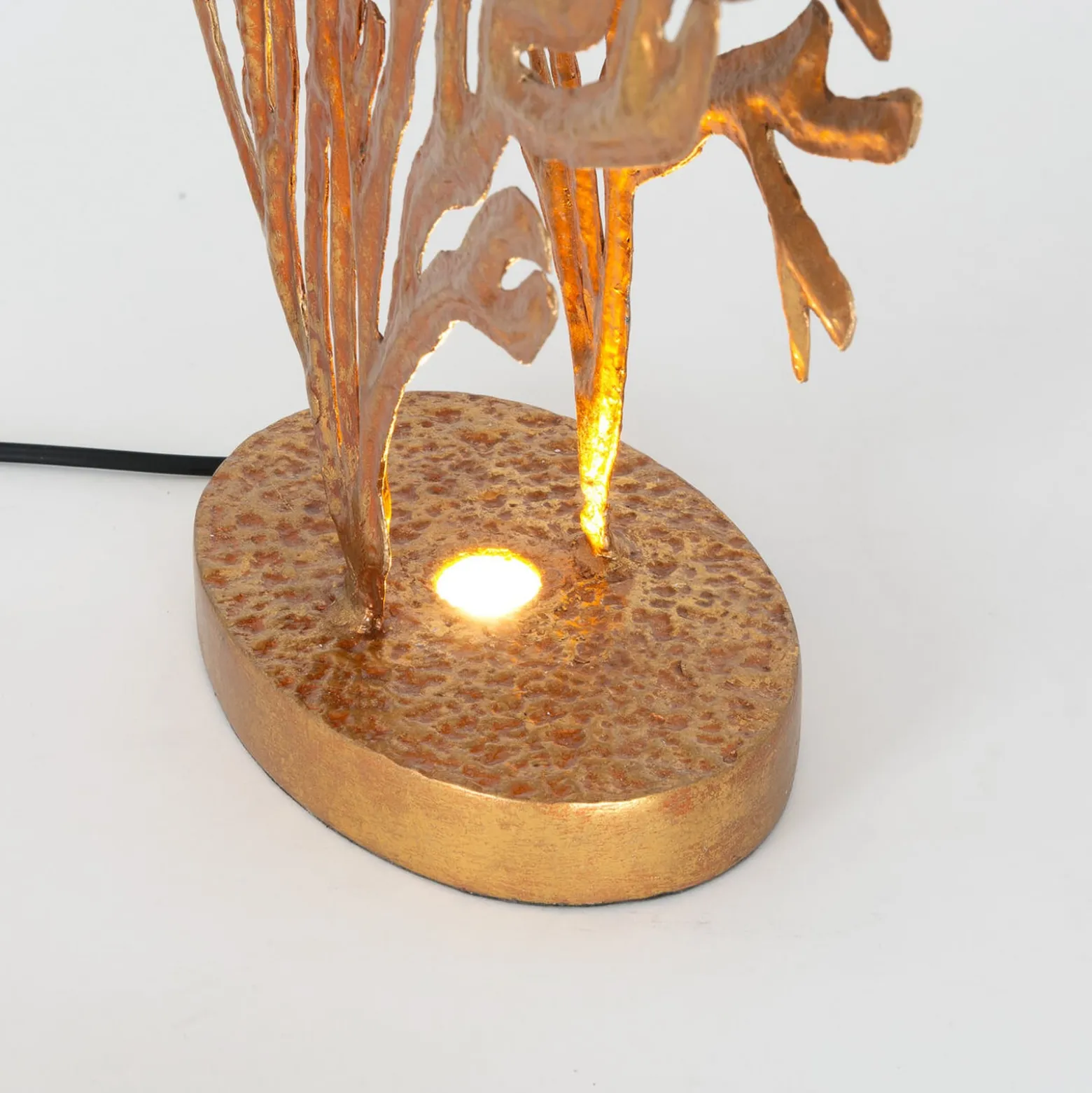 LED-Tischleuchte CORADORIA, goldfarben, Höhe 72 cm, Metall