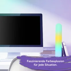 LED-Tischleuchte LED Light Bar, schwarz, RGBW Kunststoff