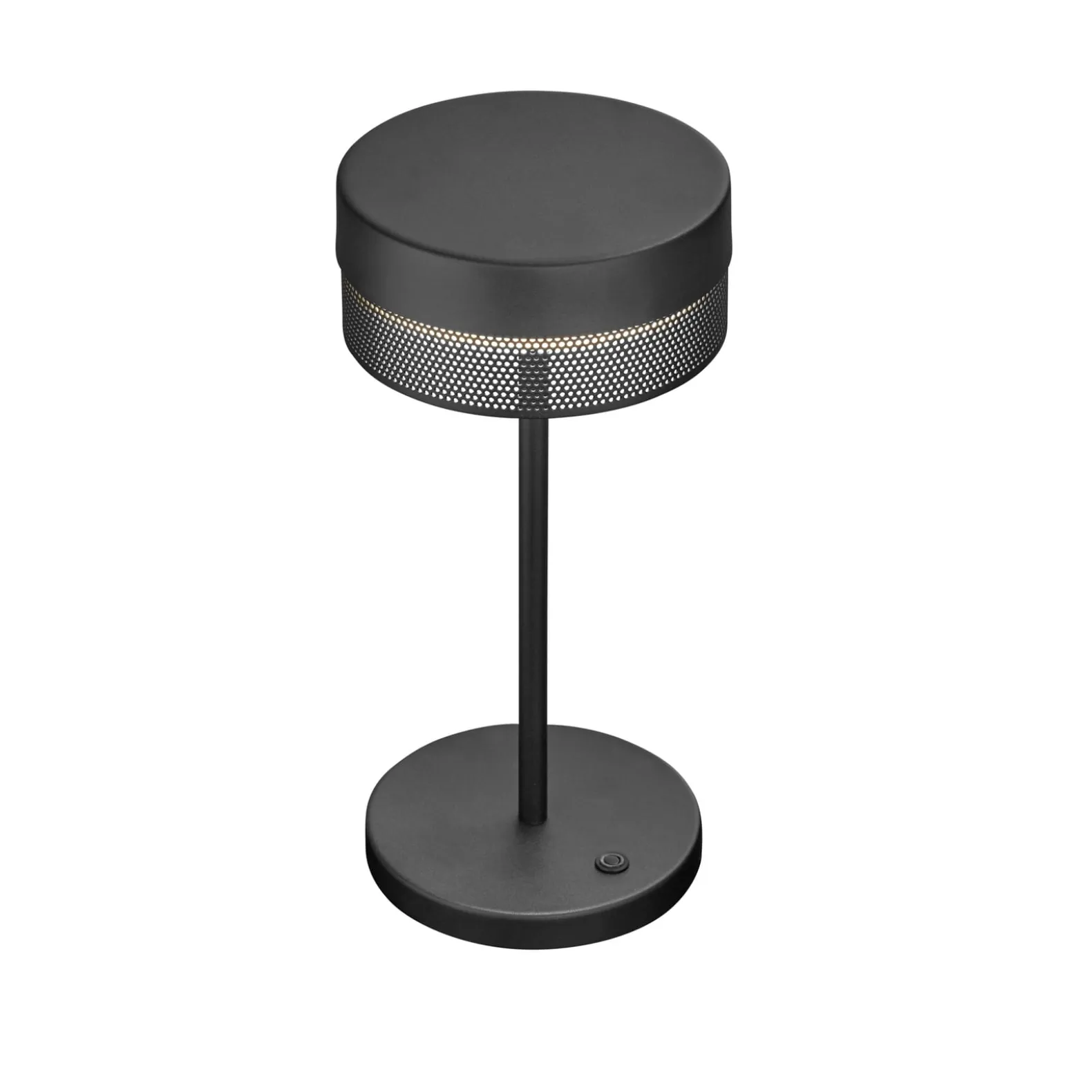 LED-Tischleuchte Mesh Akku, Höhe 30 cm, schwarz
