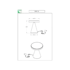 LED-Tischleuchte Neutra, Höhe 20 cm, weiß, Touchdimmer