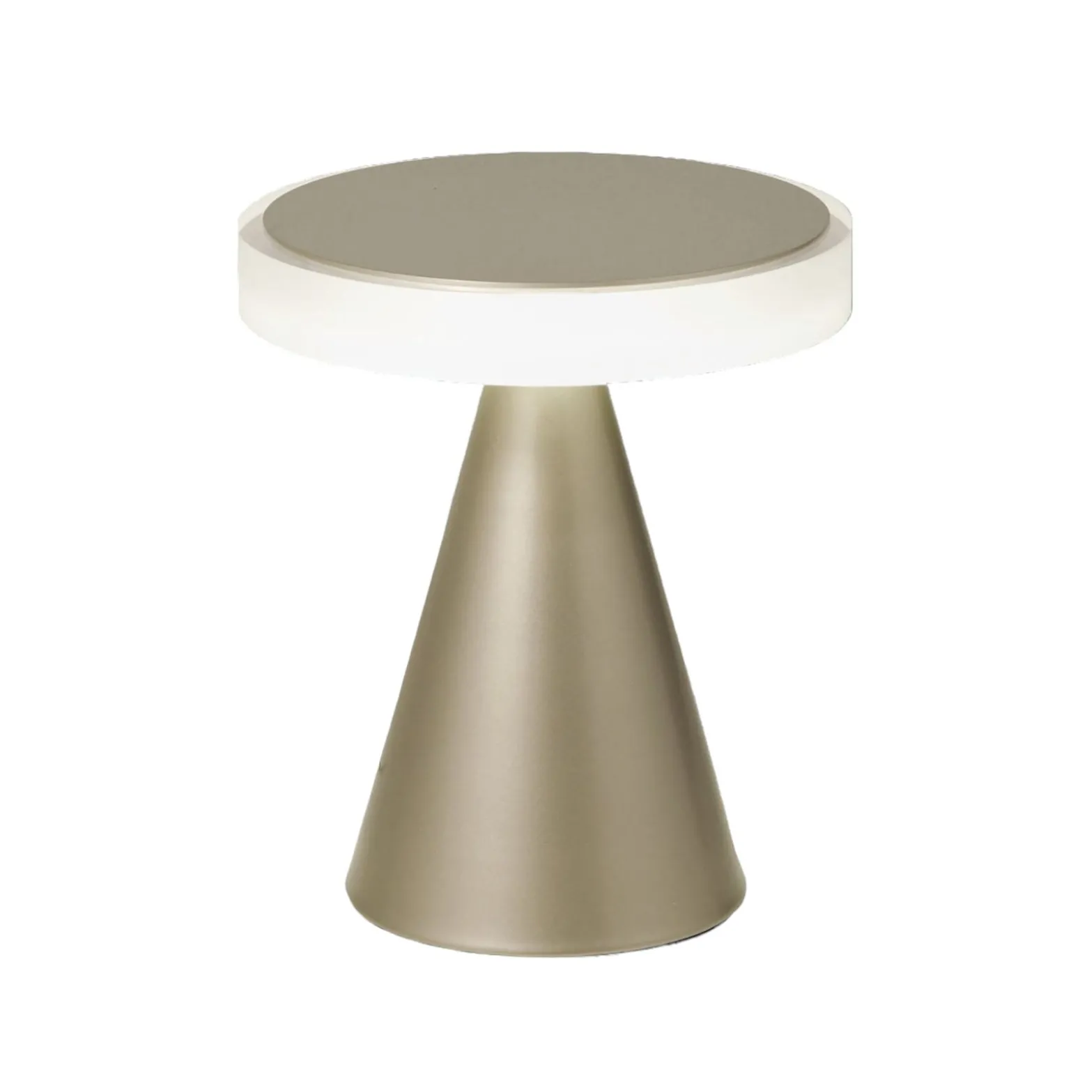 LED-Tischleuchte Neutra, Höhe 20 cm, gold matt, Touchdimmer