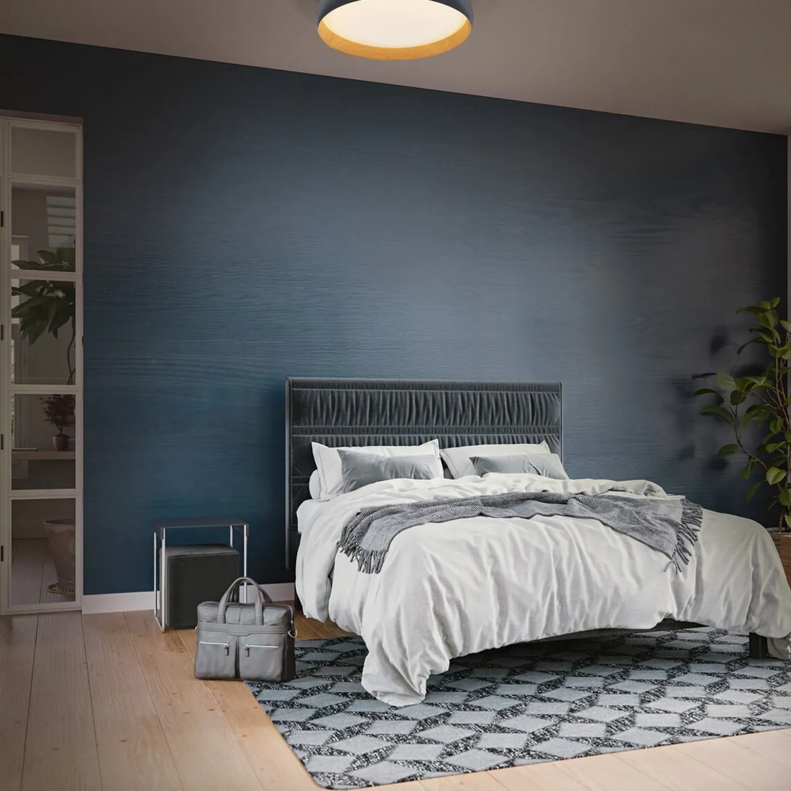 LEDVANCE LED-Deckenleuchte Orbis Livia Ø 52 cm, grau, Metall