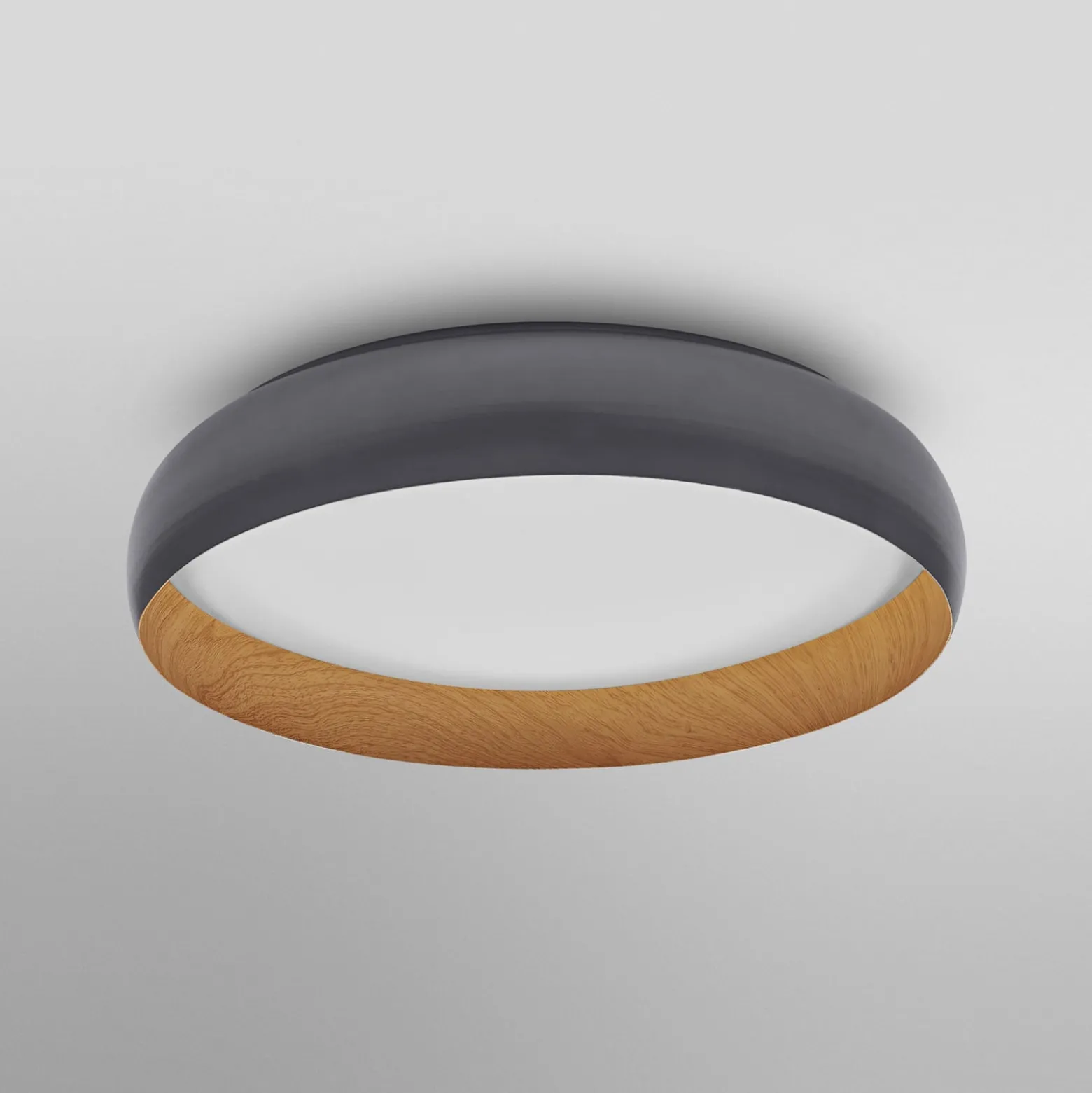 LEDVANCE LED-Deckenleuchte Orbis Livia Ø 52 cm, grau, Metall