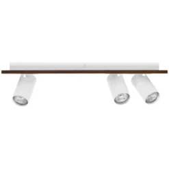 LEDVANCE LED-Deckenspot Mercury GU10, 3-fl., Holz/weiß