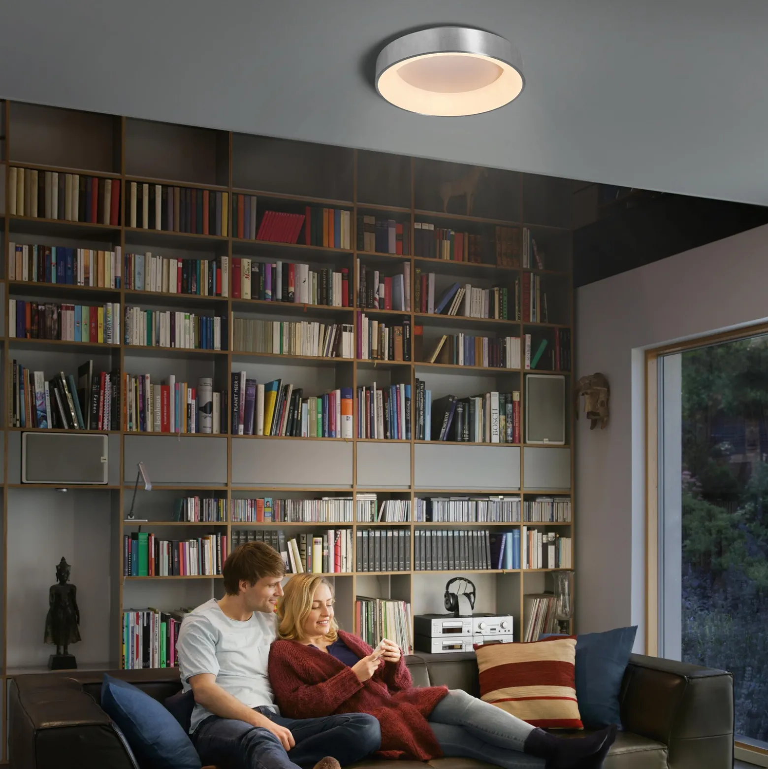 LEDVANCE SUN@Home Circular LED-Deckenlampe silber