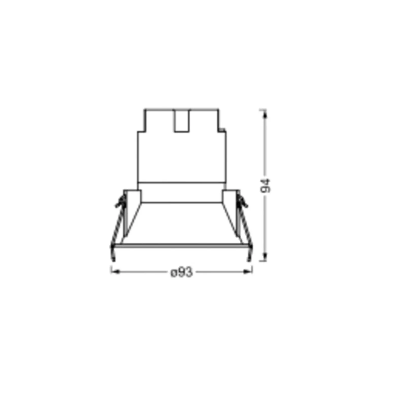 LEDVANCE Twist Einbauspot Ø9,3cm 830 weiß/silber
