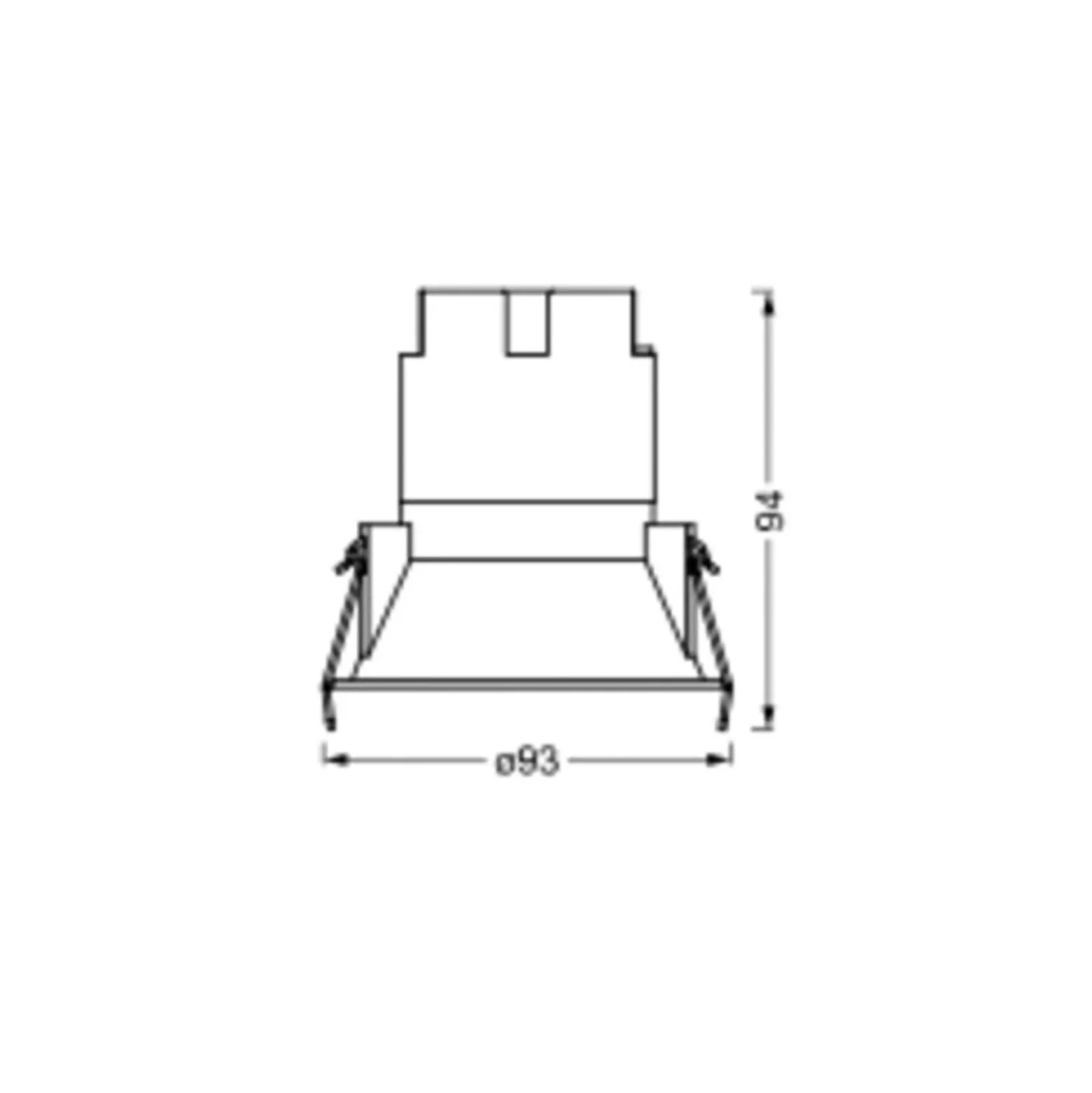 LEDVANCE Twist LED-Einbauspot Ø9,3cm 840 weiß/weiß