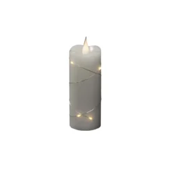LED-Wachskerze weiß Lichtfarbe Warmweiß 12,7 cm