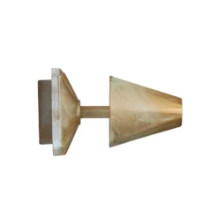 LED-Wandlampe Silva Disk, Ausladung 18 cm messing antik IP65