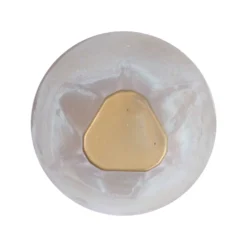 LED-Wandlampe Silva Disk, Ausladung 18 cm messing antik IP65
