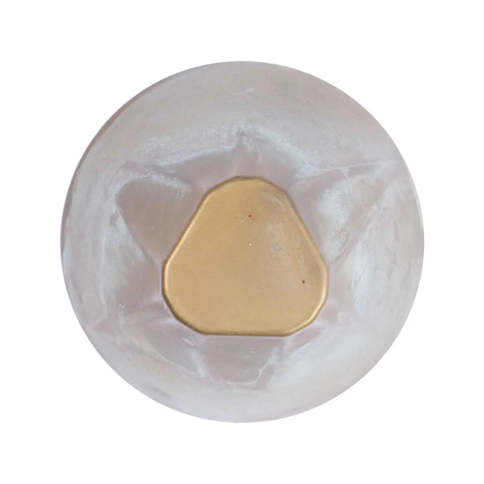 LED-Wandlampe Silva Disk, Ausladung 18 cm messing antik IP65