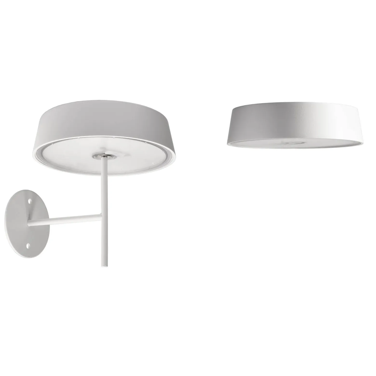 LED-Wandleuchte Miram mit Akku, dimmbar, weiß