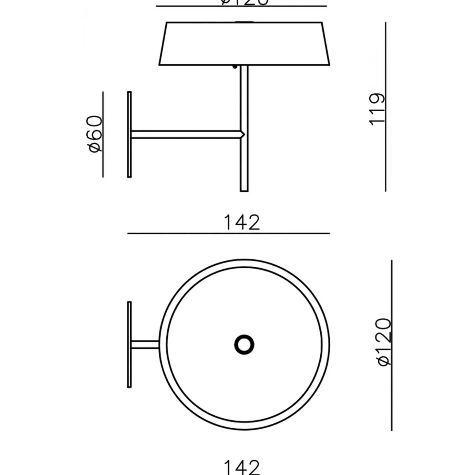 LED-Wandleuchte Miram mit Akku, dimmbar, gelb