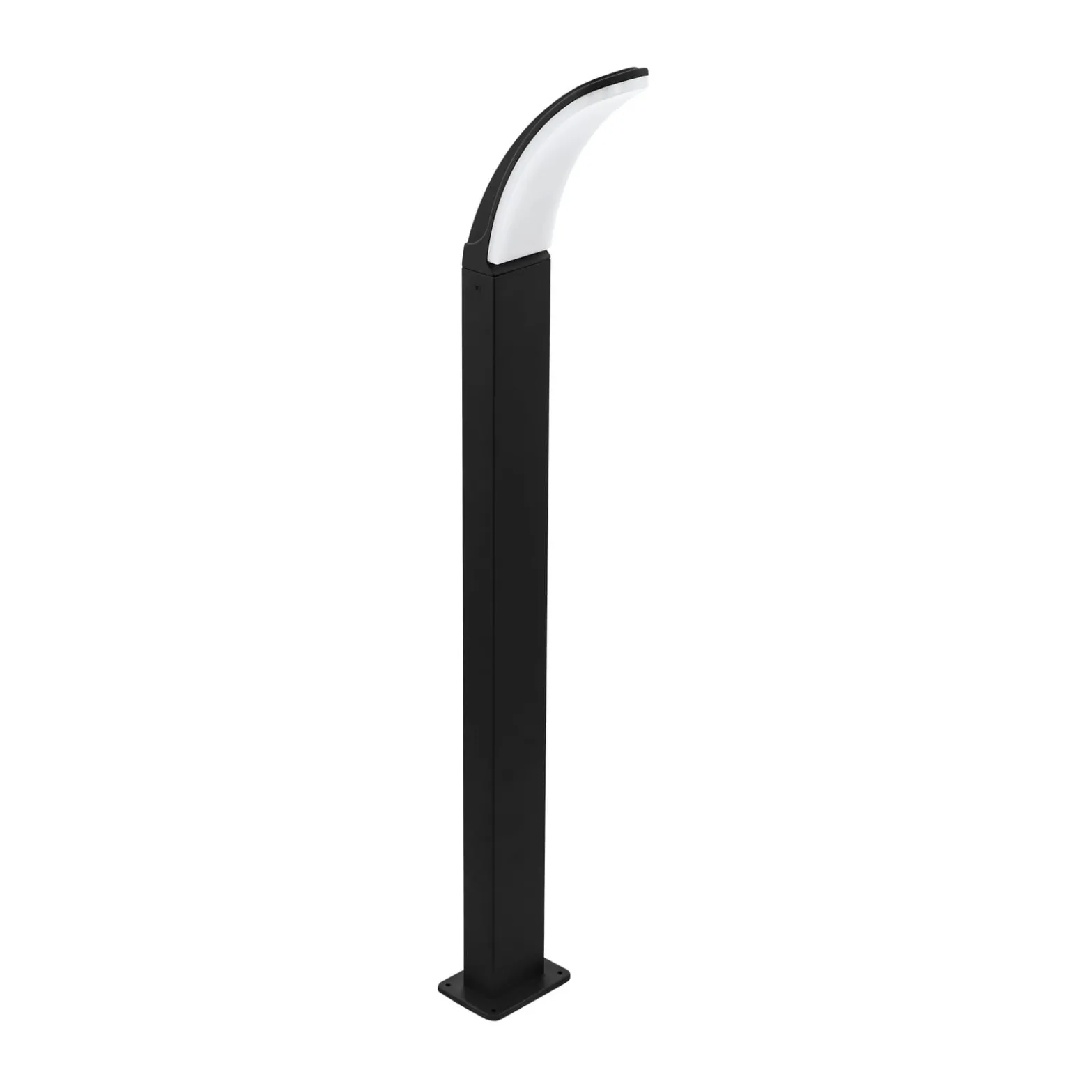 LED-Wegelampe Fiumicino in gebogener Form