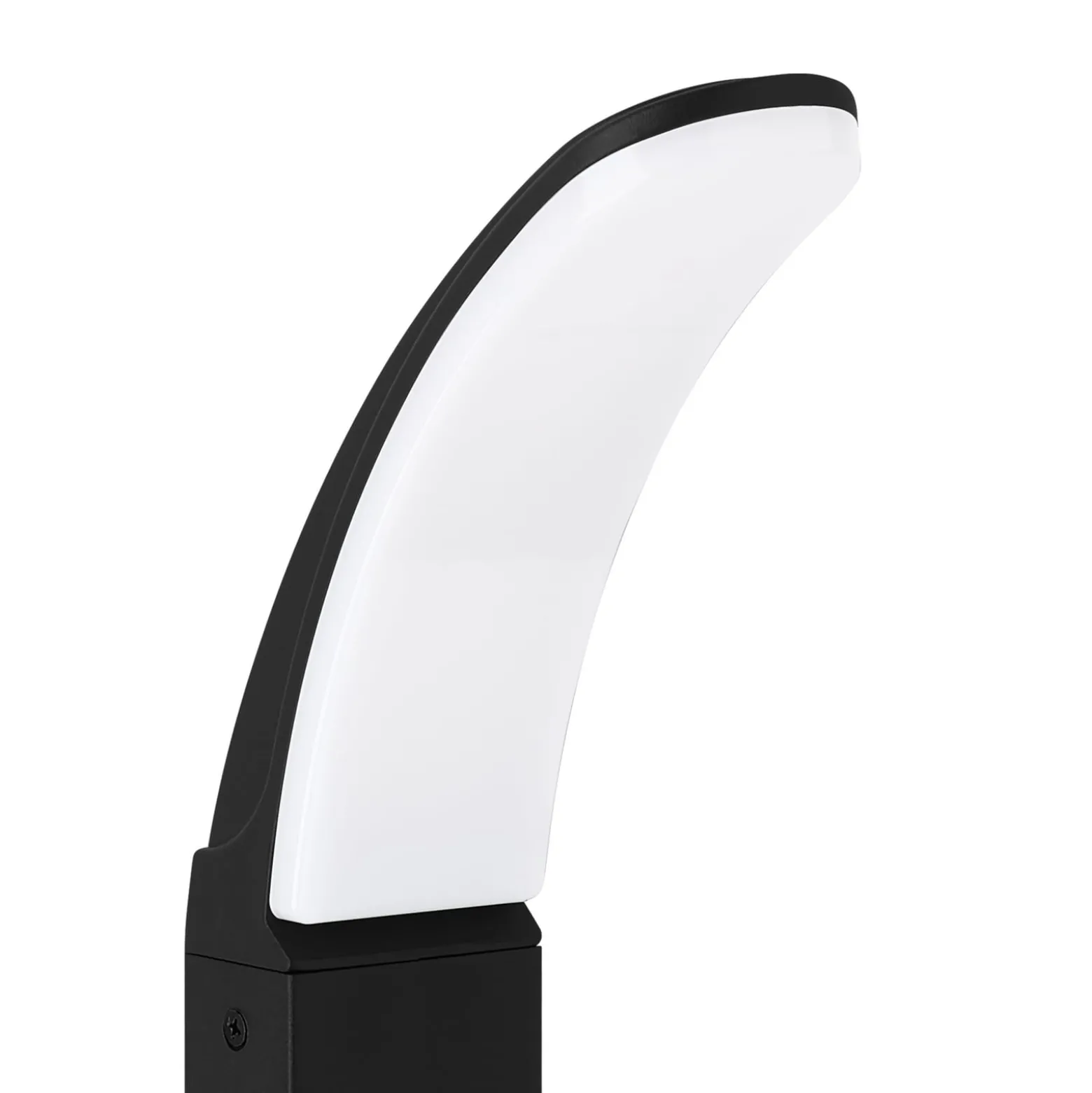 LED-Wegelampe Fiumicino in gebogener Form