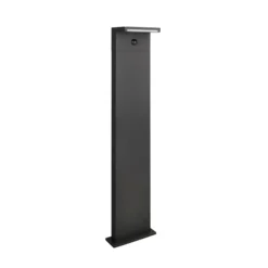 LED-Wegelampe Ravi, anthrazit, Höhe 100 cm, Sensor, IP54