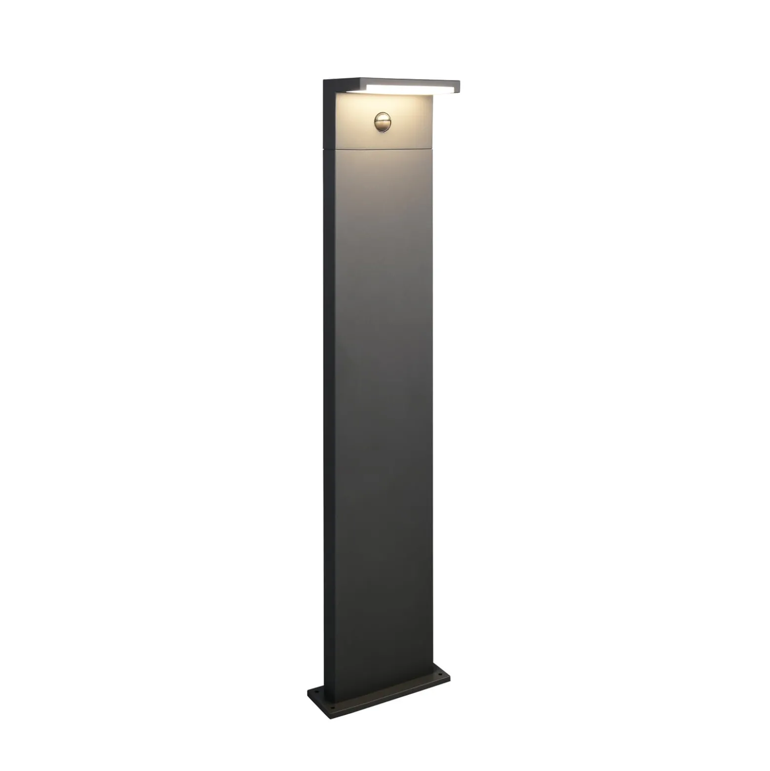 LED-Wegelampe Ravi, anthrazit, Höhe 100 cm, Sensor, IP54