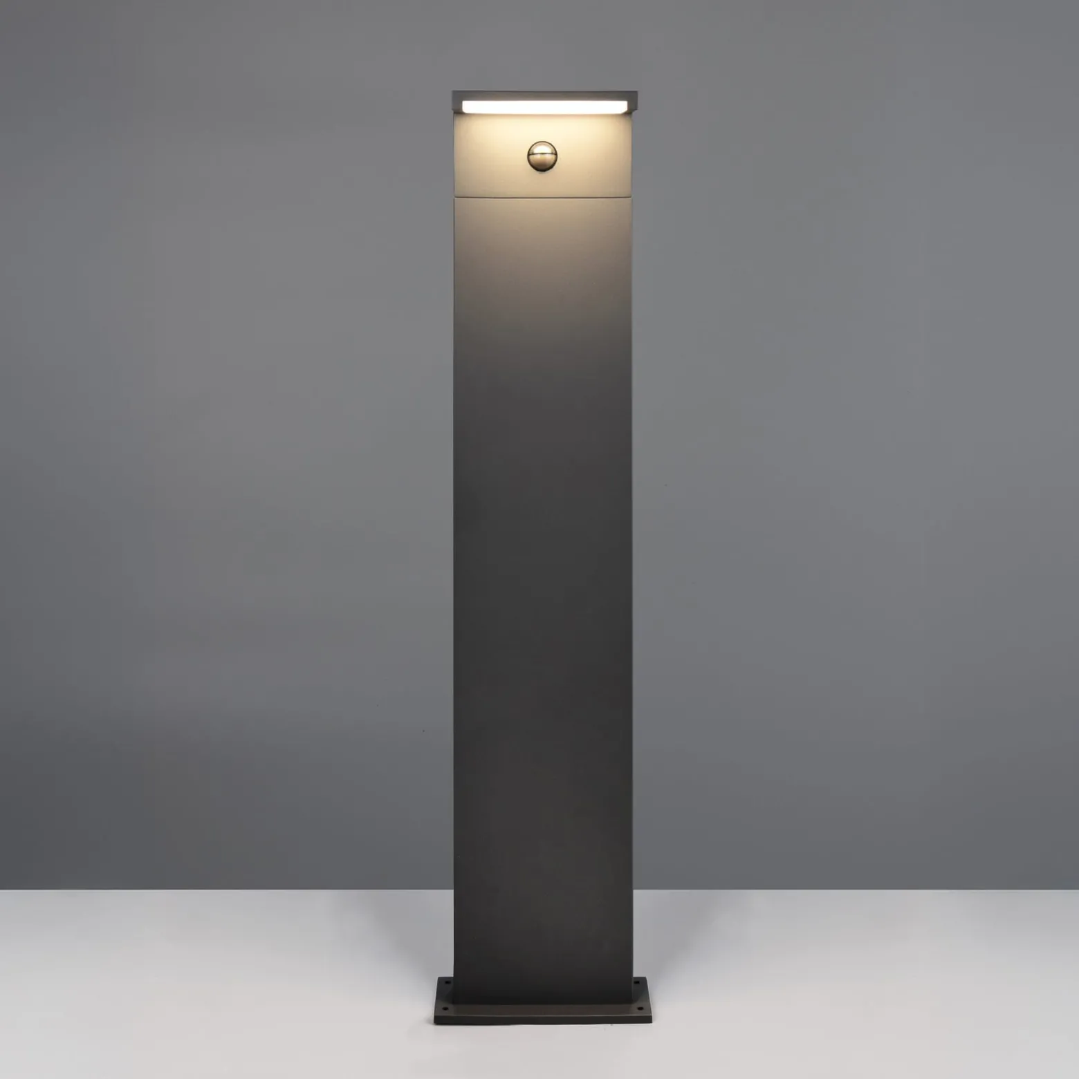 LED-Wegelampe Ravi, anthrazit, Höhe 100 cm, Sensor, IP54