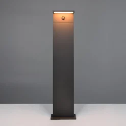 LED-Wegelampe Ravi, anthrazit, Höhe 100 cm, Sensor, IP54