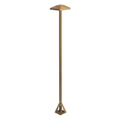 LED-Wegeleuchte Aura Edge, Höhe 100 cm, messing antik, IP65