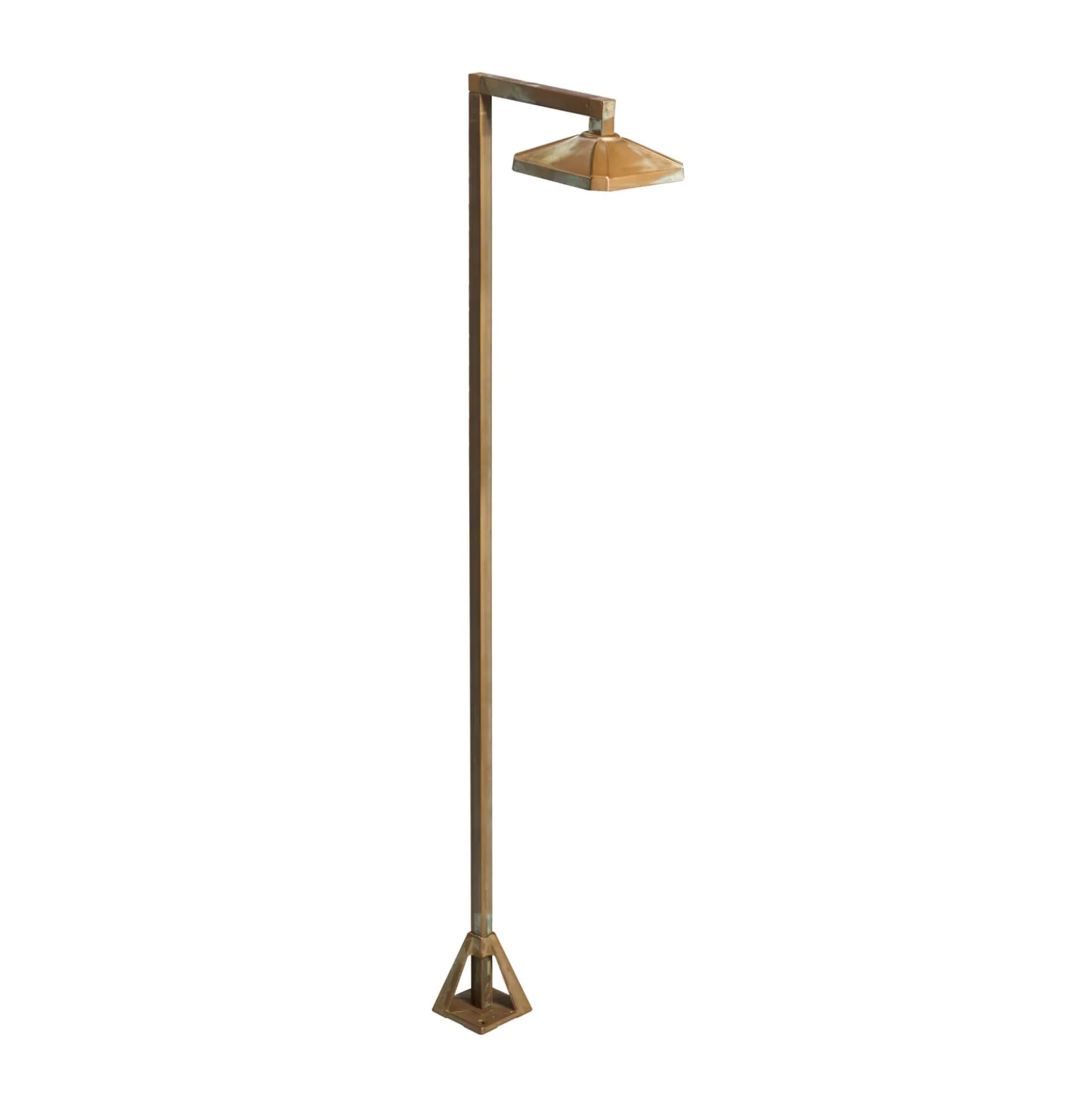 LED-Wegeleuchte Aura Frame, 100 x 19,5 cm, messing antik