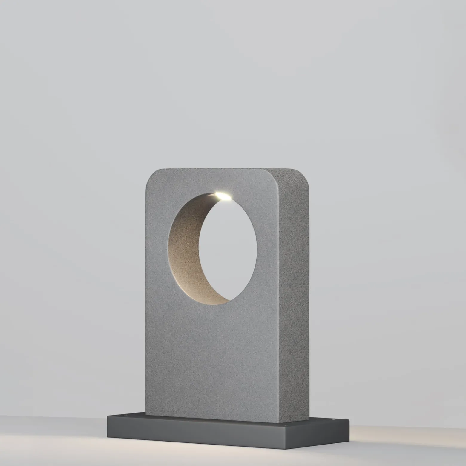 LED-Wegeleuchte BETONE, Höhe 49 cm, grau, Zement, IP65