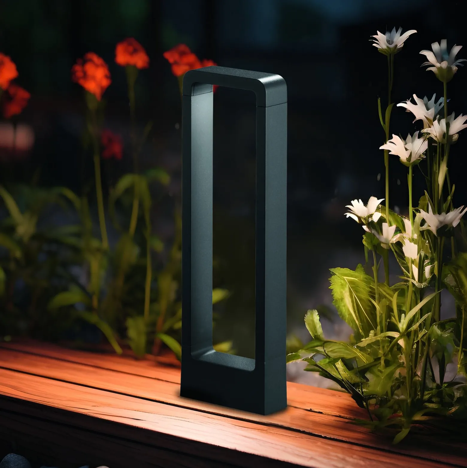 LED-Wegeleuchte RENO, anthrazit, Höhe 50 cm, Metall, IP54