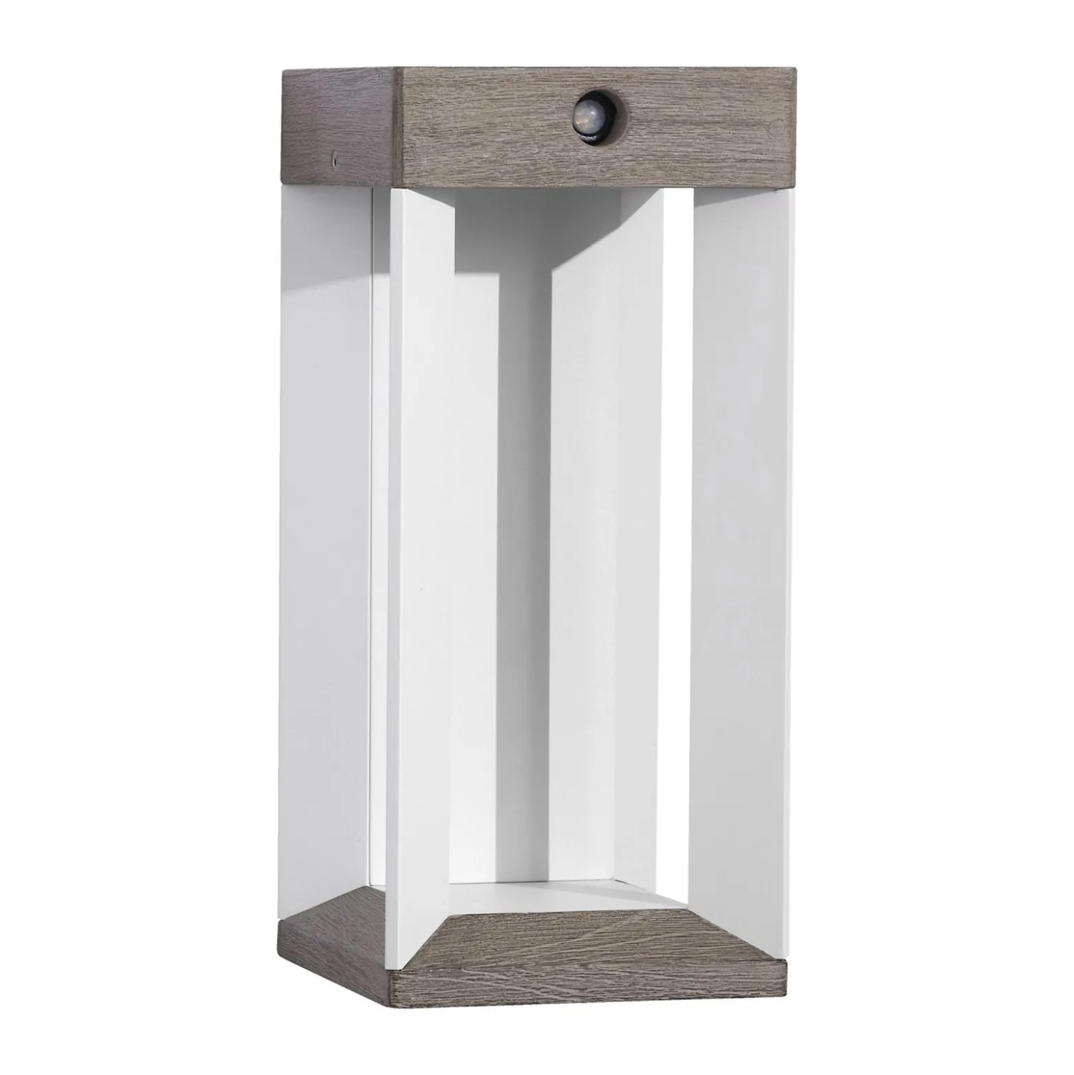 Les Jardins LED-Solarwandleuchte Teckalu, grau/weiß, 33 cm