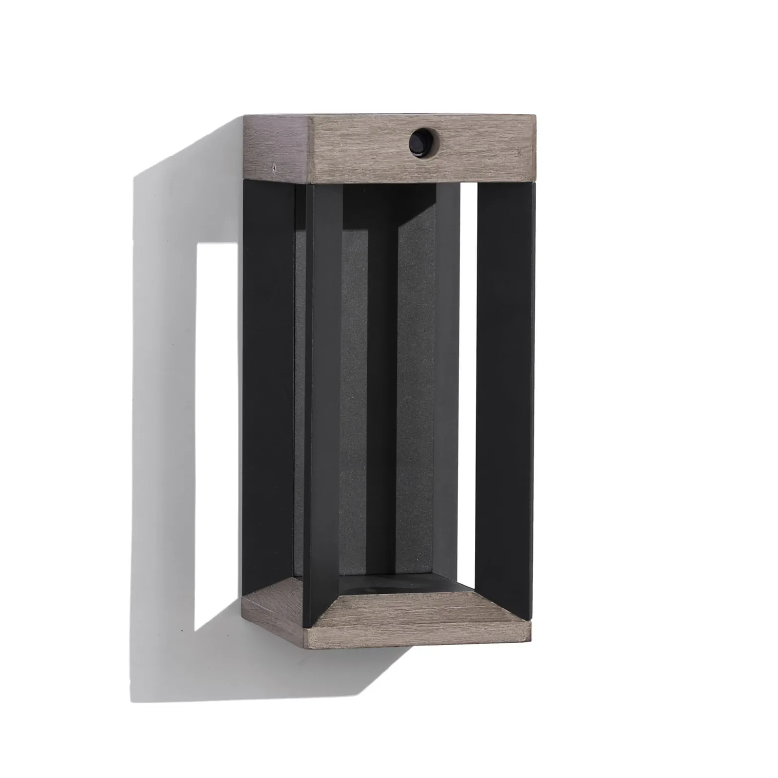 Les Jardins LED-Solarwandleuchte Teckalu, grau/schwarz