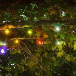 Lichterkette Biergarten 10 bunte LED-Birnen