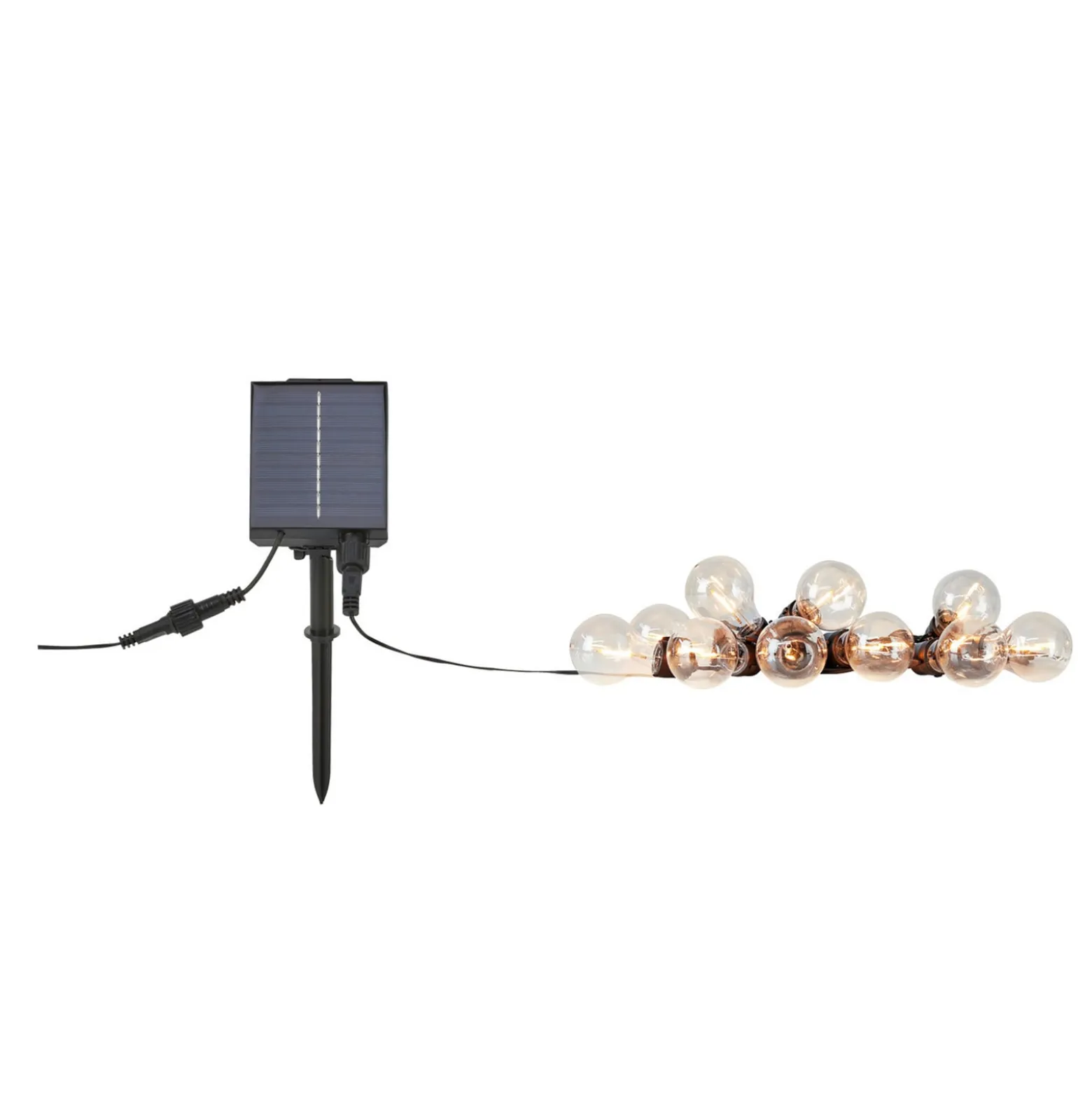 Lichterkette Suno, Solar, USB, Kunststoff, 10-flammig, IP44