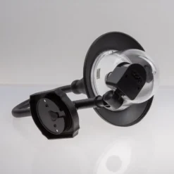 Lindby Außenwandleuchte Daphne, schwarz, Sensor, Metall, E27