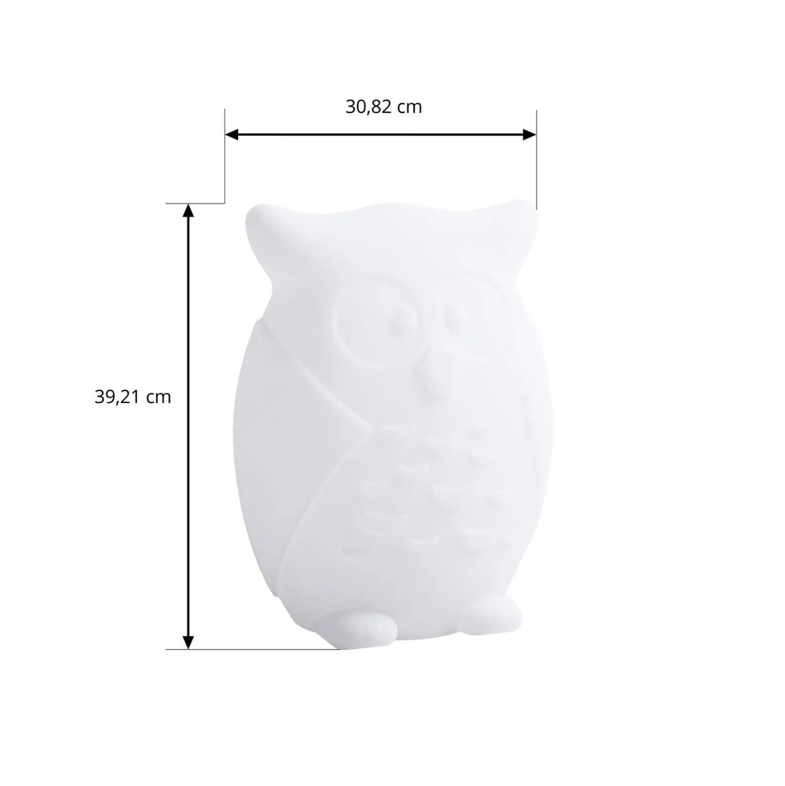 Lindby LED-Akkuleuchte Errol, Eule, weiß, RGBW, IP54