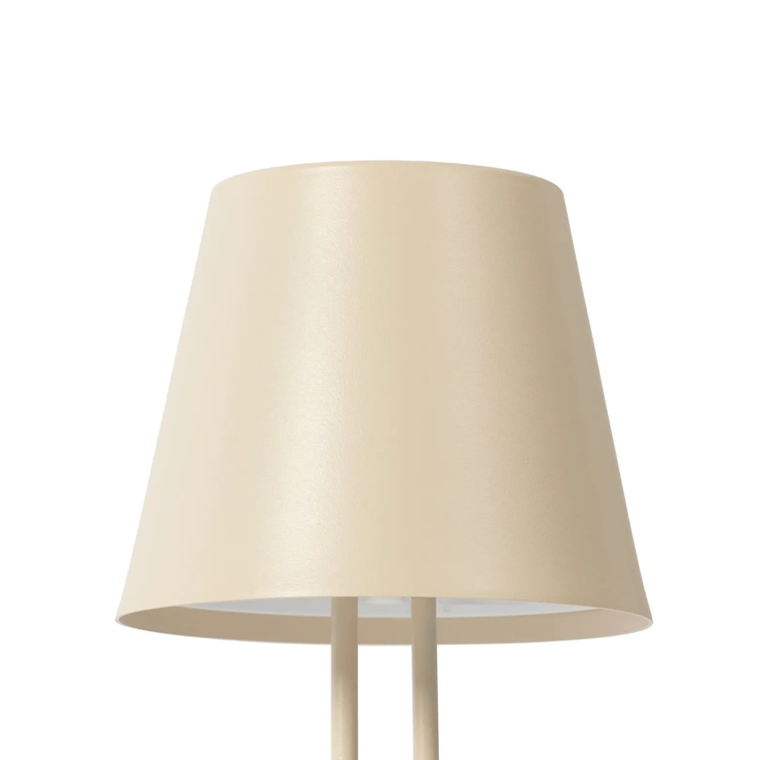 Lindby LED-Akkutischleuchte Janea TWIN, beige, Metall