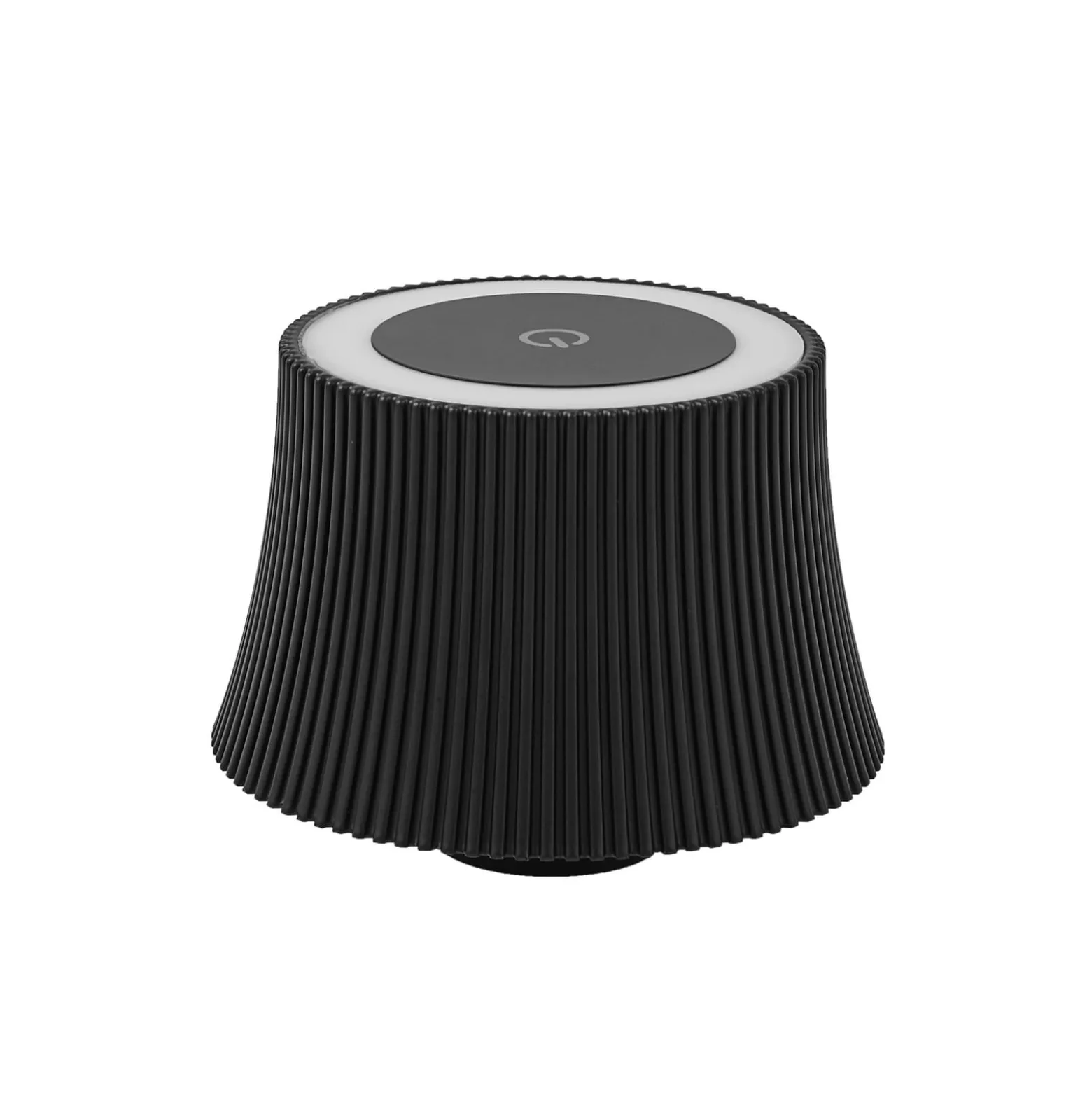 Lindby LED-Akkutischleuchte Linor, schwarz, USB, Touchdimmer