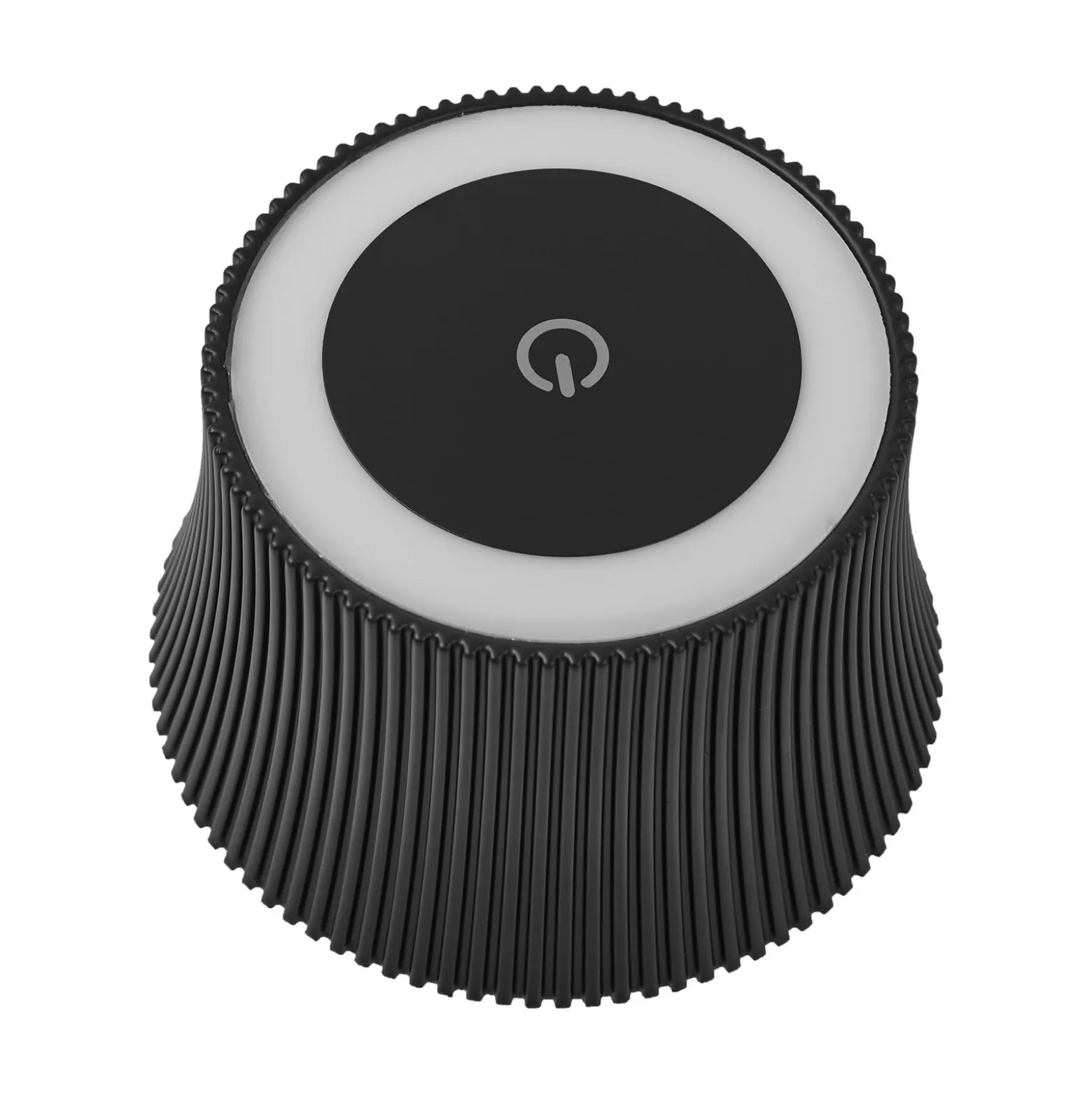 Lindby LED-Akkutischleuchte Linor, schwarz, USB, Touchdimmer