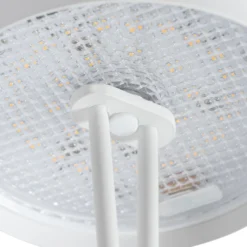 Lindby LED-Akkutischleuchte Janea CROSS, weiß, Metall
